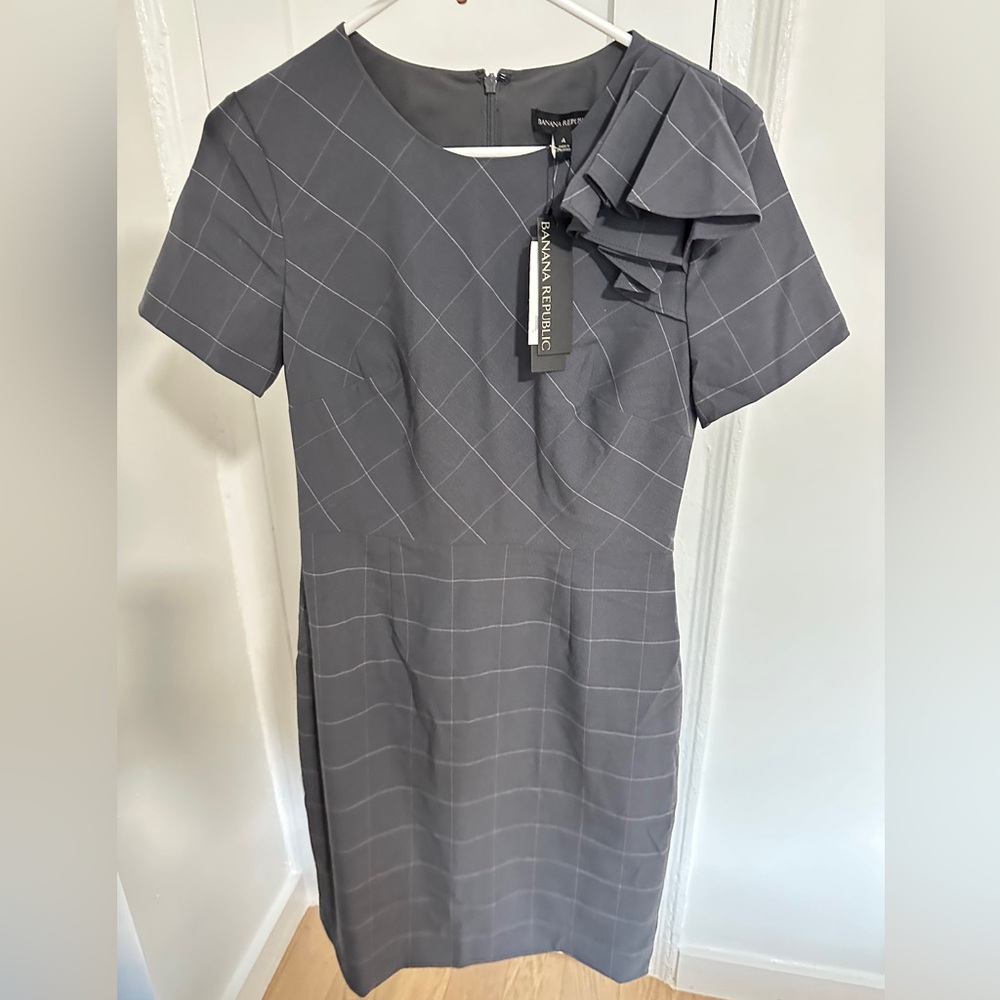 Grey professional Banana Republic dress